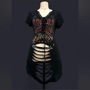 Glitz Black and Gold Dress